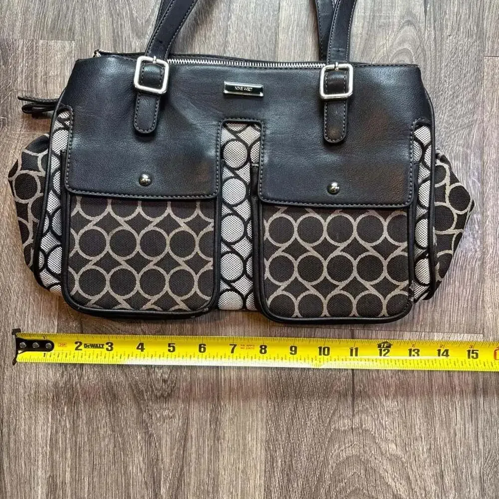 Nine West Y2K Geometric Print Shoulder Bag